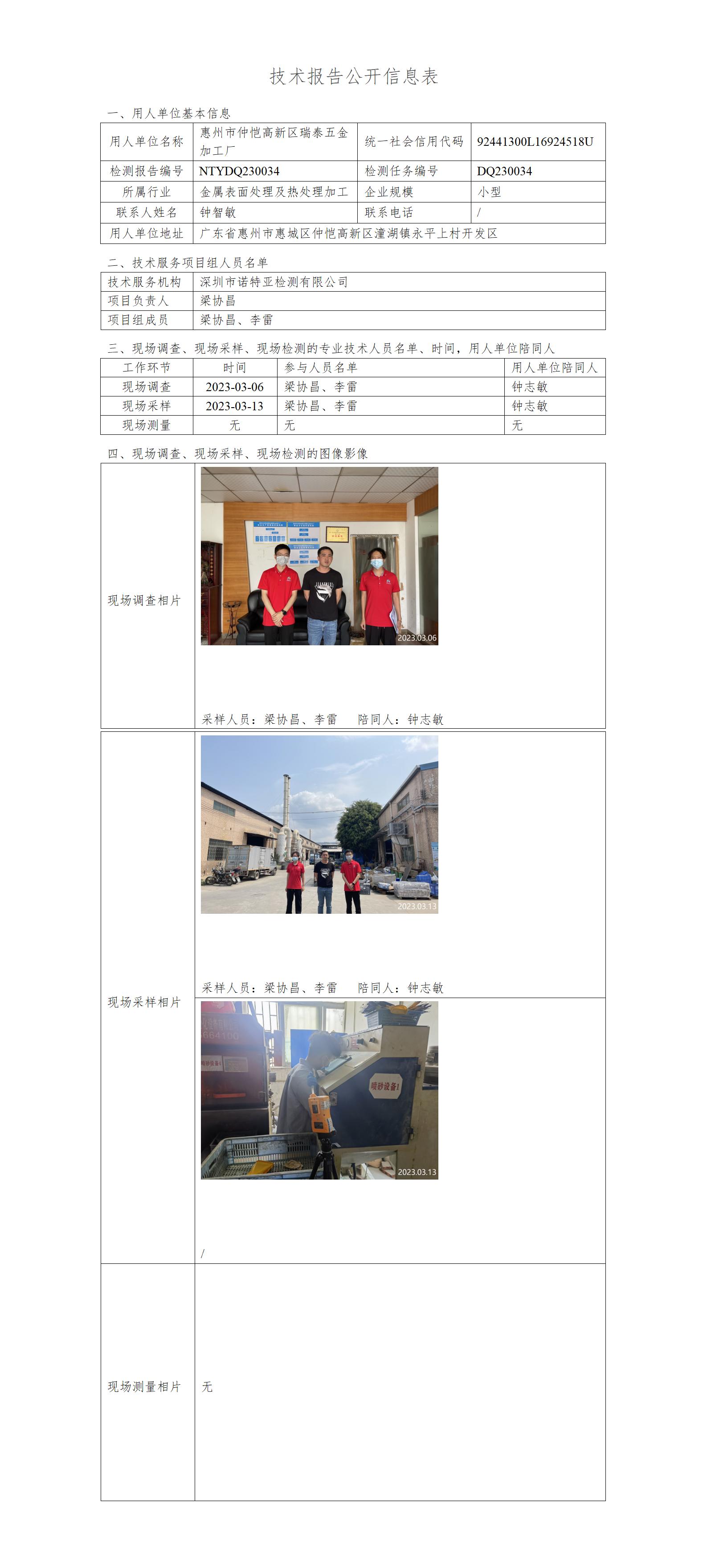 NTYDQ230034-惠州市仲恺高新区瑞泰五金加工厂