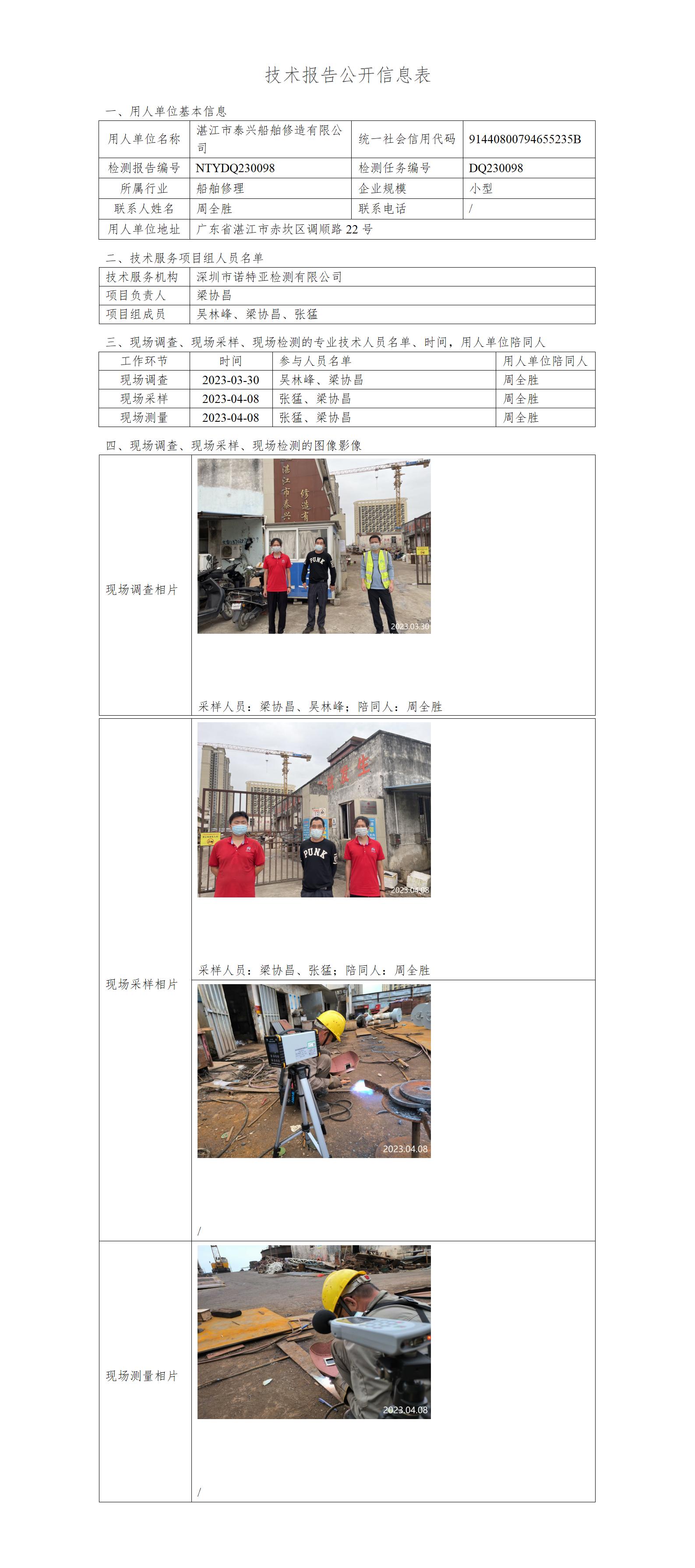 NTYDQ230098-湛江市泰兴船舶修造有限公司